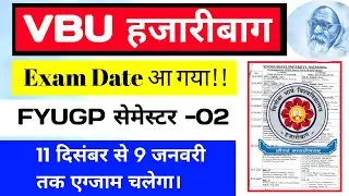 #vbu Hazaribagh University semester 2 exam date sheet #ba b.com b.sc semester 2 exam date 2025