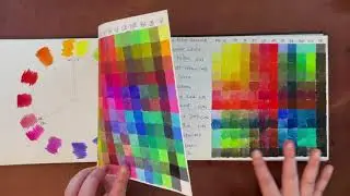 Watercolor Mixing Book Flip Through