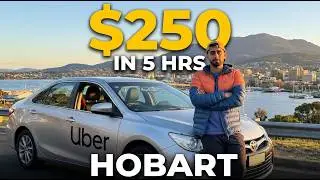 UBER X Vlog in Hobart 🇦🇺 | First Vlog + Honest Earnings Breakdown!