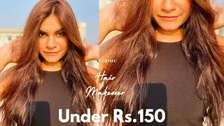 How to: Color Hair at Home Under Rs.150 | Easy & Effortless | Garnier Caramel Brown |