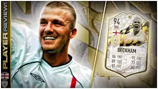2+ UPGRADE - PRIME ICON MOMENTS 94 RATED DAVID BECKHAM PLAYER REVIEW - FIFA 22 ULTIMATE TEAM