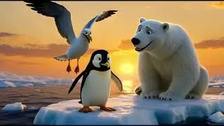 Kids Cartoon That Teaches Friendship & Nature 🌍 | Antarctic Animal Story @MrBeast  #aivideo