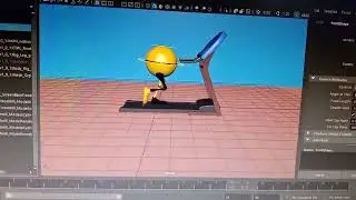 3D Maya Gym Biped Animation