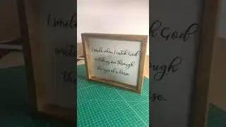 Farmhouse wall decor quote frame ... wood sign with your quote personalized #art #farmhousedecor #w