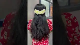 Beautiful Hairstyle❤️#trending #hairstyle #hair #traditional #hairstyles #flowers #viralvideo #short