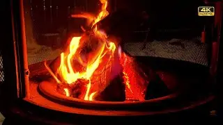 Quiet Fireplace After Snowfall 🔥 Peaceful Fire Sounds for Sleep & Relaxation (2 Hours)