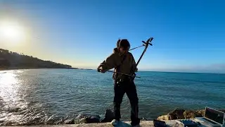 Malaga sun rise with Electronic Morin Khuur