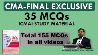 MCQs from CMA FINAL STUDY MATERIAL...Direct & International Taxation