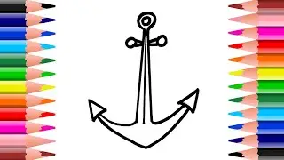 How To Draw An Anchor Step By Step | Anchor Drawing EASY