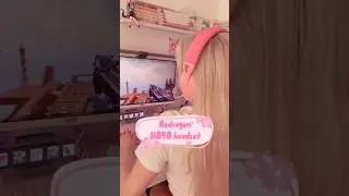 Testing this cute pink headset🩷 #gaming #aesthetic #unboxing #setup #asmr #kawaii #pink