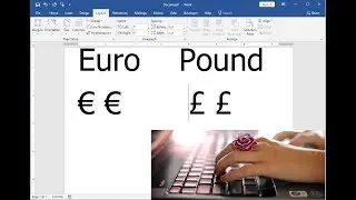 Easy Keyboard Shortcut key to Insert Euro & Pounds Symbols
