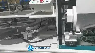 Automated rubber hose cutting machine with tube coiler system - Yuanhan