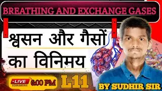 स्वसन और गैसों का विनिमय | Respiration & Exchange of Gases | LIVE Biology Class 💯