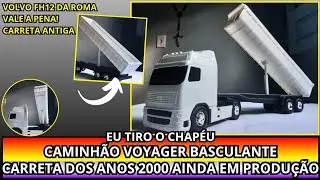 Miniatura Caminh&atilde;o Volvo fh12 Voyager Basculante Roma Brinquedos!