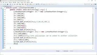29 Java OOPs   Collection LinkedHashSet and TreeSet