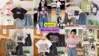 KOREAN STYLE SETS|DIRECT IMPORT FROM CHINA|BRANDED IMPORTED KIDSWEAR WHOLESALE MARKET MUMBAI INDIA