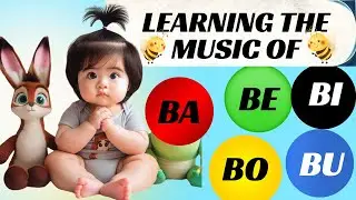 Learning Ba, Be, Bi, Bo, Bu in English - Fun Kids Song! 🎶