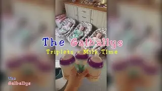 Triplets Milk Time