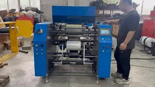 Catering Cling Film,Food Preservative Film Rewinding Machine,Fully-auto 5 shaft PVC/PE film Rewinder
