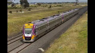 V/line Victoria Bombardier Vlocity DMU 9 Carriage (3x3VL) Testing