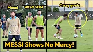 Messi DESTROYS his teammates at Argentina Training scoring goals vs Venezuela