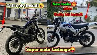 New rally kit install xpulse 200😍 || new tail tedy install 😛