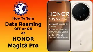 How to turn data roaming OFF or ON on the HONOR Magic8 Pro #howto #roaming #HonorMagic8Pro #honor