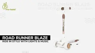 R for Rabbit Road Runner Blaze Scooter For Kids With PU LED Wheels And LED lights Installation Video