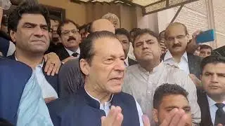 Imran Khan Media Talk outside ATC Court Islamabad imran khan