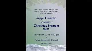 Agape School Christmas Program