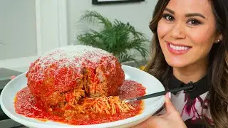 How to Make Giant Spaghetti-Stuffed Meatball | Eat the Trend