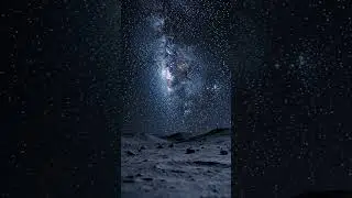 Moon at Night &ndash; A Silent Sky Full of Stars and the Milky Way 🌌🌑 #nightsky #moonnightsky #space #exo