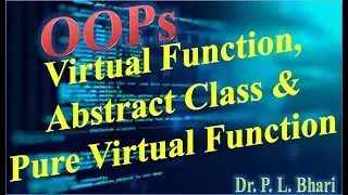 OOPs Lec 16 Virtual Function, Abstract Class & Pure Virtual Function