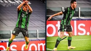 Myrto Uzuni did Cristiano Ronaldo celebration infront of him at Allianz Stadium