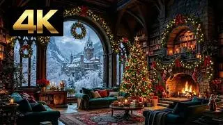 🏰❄️ Cozy Winter Castle Vibes | Relaxing Christmas Music, Snowy Mood & Magical Atmosphere