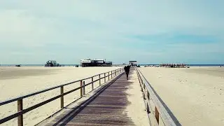 Sankt Peter Ording. Der schöne Strand der Nordseeküste. Schleswig Holstein ReiseVlog