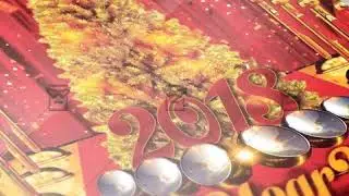 Gold New Year Night - Seasonal A5 Flyer Template
