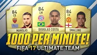MAKE 1,000 COINS EVERY MINUTE! 😱 (FIFA 17 Trading Method)