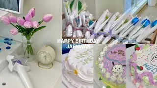 김재환 생일꽃집 준비 브이로그 / 케이크 만들기 / 윈드 브이로그 / vlog