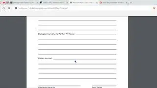 Notice of Claim