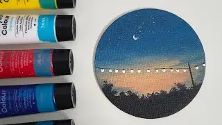 Painting the Sky with Just 5 Colors ☁️ | Slow Art | Day 1