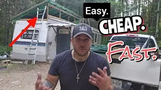 (EASY) Camper or RV ROOF install with FRAMING