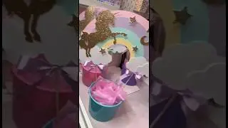 Unicorn centerpieces #birthdayparty #unicornparty #centrodemesa #centerpieces  #partydecorations