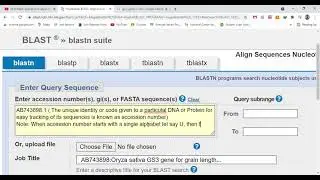 #biotechnology #Bioinformatics #Using NCBI #BLAST #Comparing 2 or more sequences #Accession number