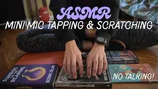 ASMR | Mini mic tingly tapping & scratching on books & the floor | No talking | for work/study