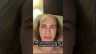 POV: you pranked your bro and he shaved his head 🥚#prank #bald