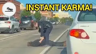 Road Raging Drivers Get Instant Karma! 