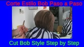 Corte Estilo Bob Mucho Cabello Paso a Paso -  Cut Bob Style Step by Step