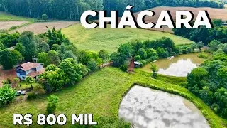 CHÁCARA À VENDA CASA ÁGUA POTÁVEL TERRA PLANA E LUGAR SEGURO