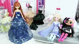 Disney Frozen 2 Anna and Elsa Wedding Dress Shop + LOL Surprise OMG Doll